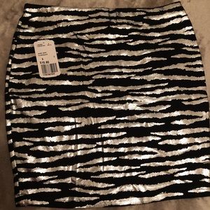 Black Skirt w/ silver stripe